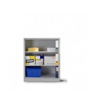 Металлический офисный шкаф без дверей 1040x1000x435