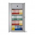 Металлический офисный шкаф с зап. отсеком (цветной) 1990x1000x435