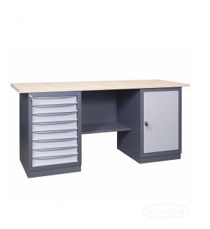 Workbench with 2 cabinets 1800x620x850